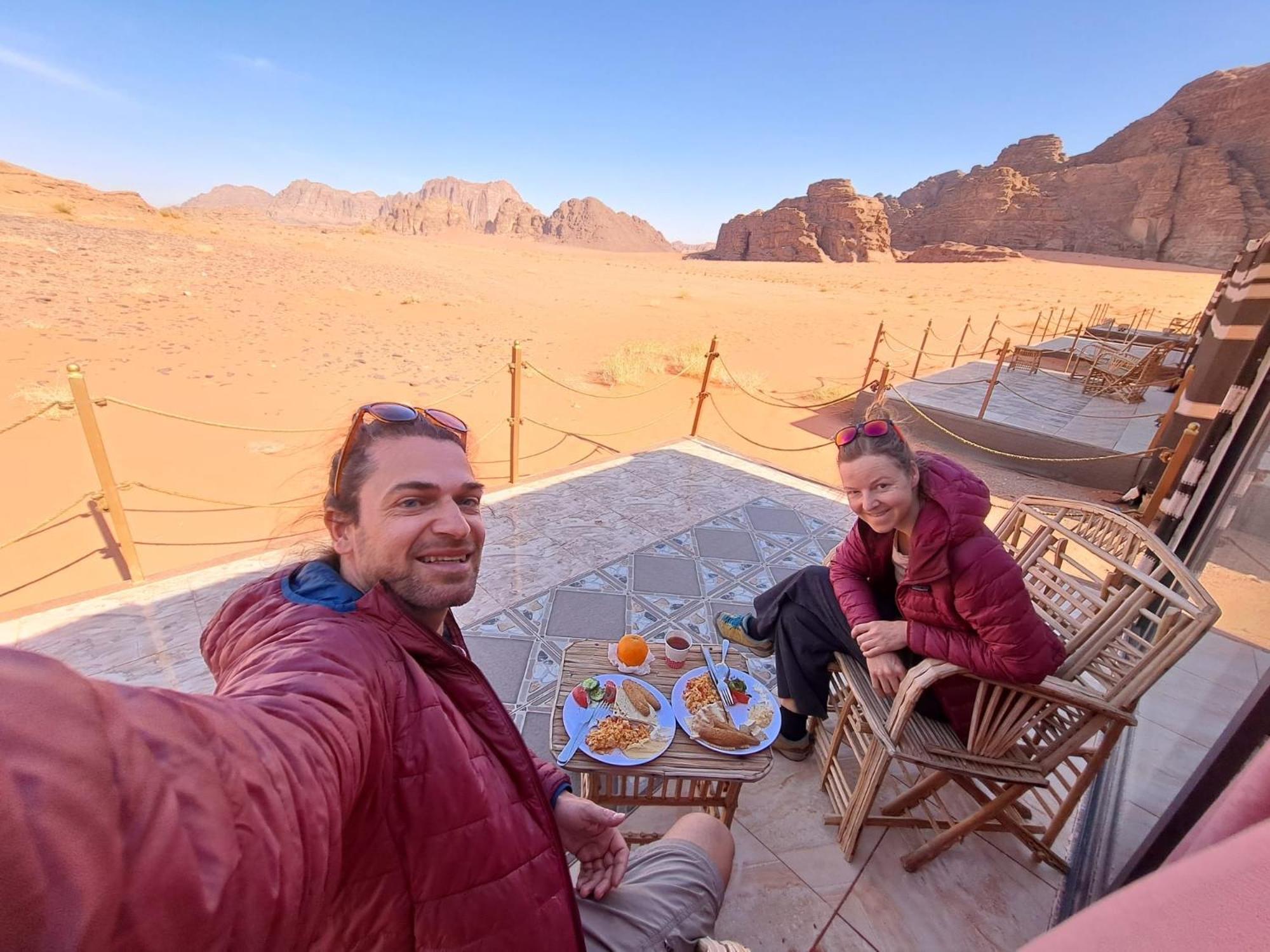 Wadi Rum Sky Tours & Camp מראה חיצוני תמונה